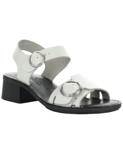 Fly London Ebli Leather Sandal In White