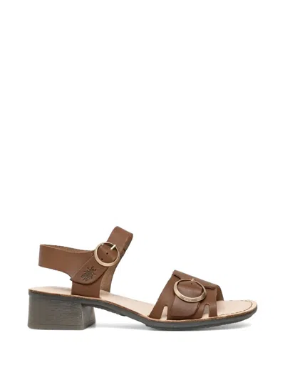 Fly London Ebli238fly Buckle-fastening Leather Sandals In Brown