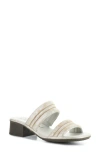 Fly London Eity Block Heel Sandal In 001 Pearl
