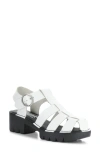 Fly London Emme Platform Fisherman Sandal In Off White Bridle