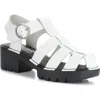 Fly London Emme Platform Fisherman Sandal In White