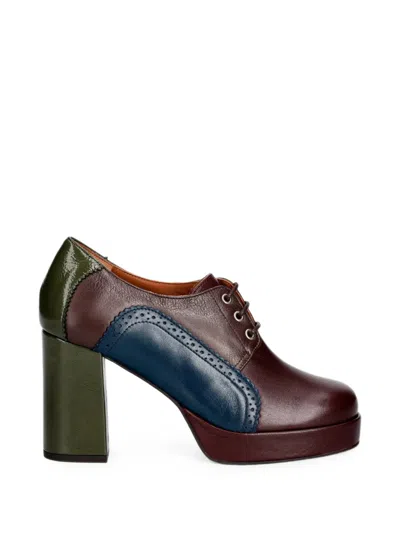 Fly London Evar562fly Block-heel Shoes In Brown