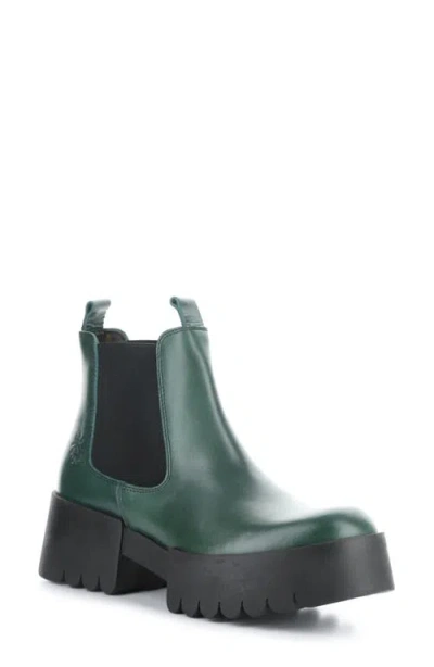 Fly London Exia Lug Sole Chelsea Boot In Petrol Rug