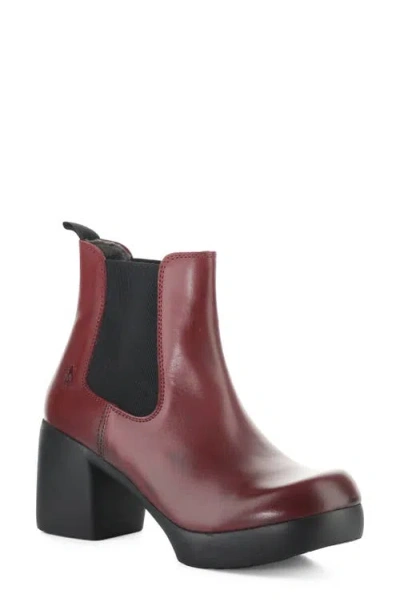 Fly London Famy Platform Chelsea Boot In Burgundy