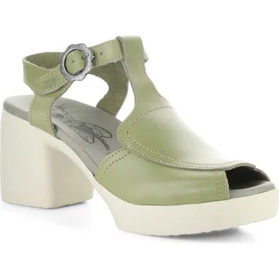 Fly London Flig Ankle Strap Platform Sandal In Gray