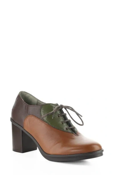 Fly London Geil Block Heel Pump In Multi