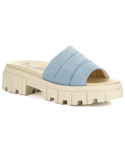 Fly London Jasy Suede Mule In Blue