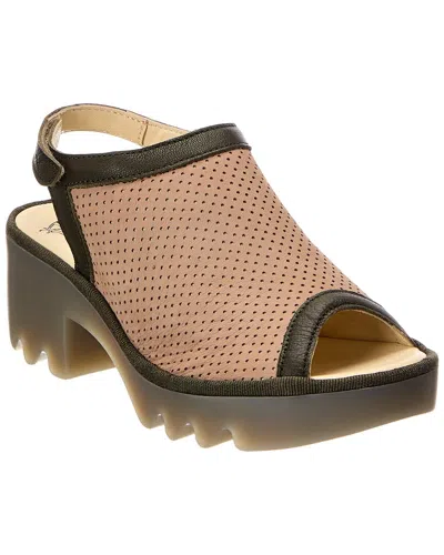 Fly London Leather Sandal In Brown