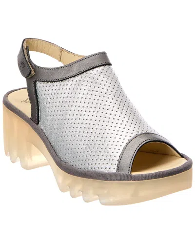 Fly London Leather Sandal In Transparent