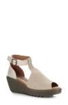 Fly London Lemo Ankle Strap Platform Wedge Sandal In Multi
