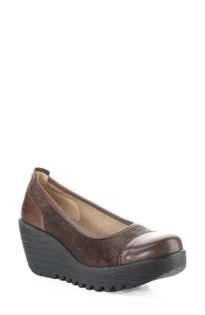 Fly London Lije Platform Wedge Pump In Multi