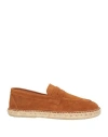Fly London Man Espadrilles Camel Size 9 Leather In Multi