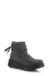 Fly London Mebs Bootie In 001 Diesel Oil Suede