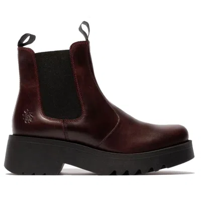 Fly London Medi789fly - Women's Wedge Heel Leather Chelsea Boots