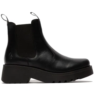 Fly London Medi789fly - Women's Wedge Heel Leather Chelsea Boots