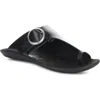 Fly London Mica Slide Sandal In Black Bridle