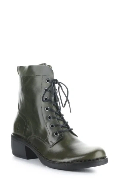 Fly London Milu Lace-up Leather Boot In Diesel Rug