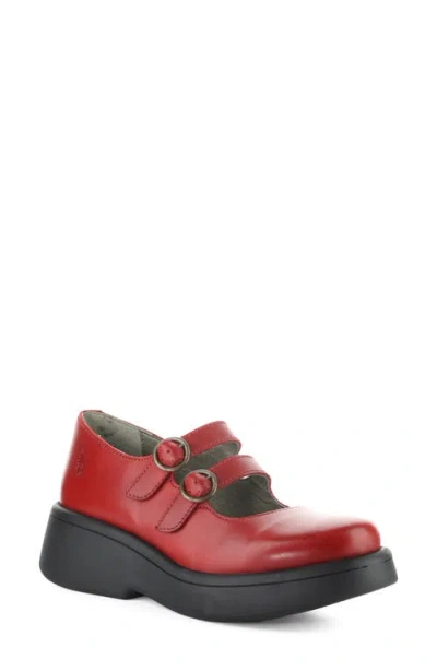 Fly London Mily Mary Jane Flat In Blue