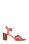 Fly London Moji Ankle Strap Sandal In Scarlet