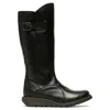 Fly London Mol2 - Women's Wedge Heel Knee High Leather Boots