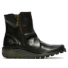 Fly London Mon944fly - Women's Wedge Heel Leather Ankle Boots