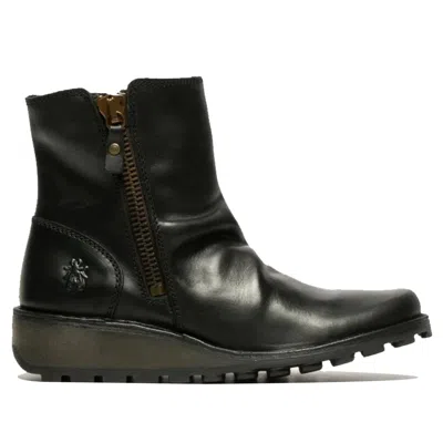 Fly London Mon944fly - Women's Wedge Heel Leather Ankle Boots
