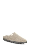Fly London Natura Wool Felt Mule In Brown