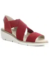 Fly London Noli Slingback Wedge Sandal In Red