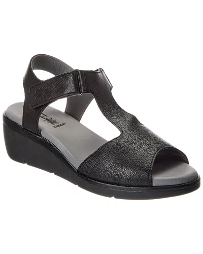 Fly London Nova Leather Sandal In Black