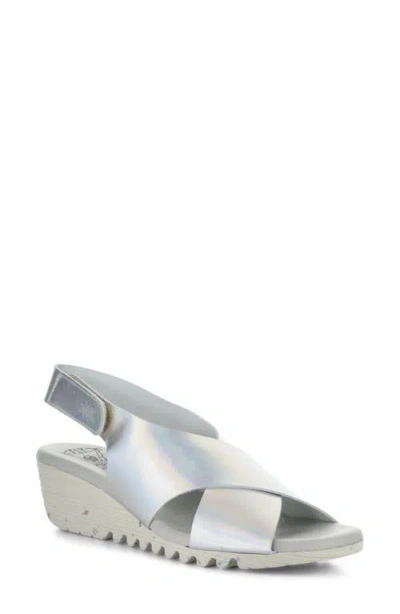 Fly London Orfy Slingback Wedge Sandal In Multi