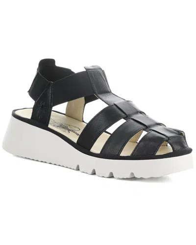 FLY LONDON FLY LONDON PEFI LEATHER WEDGE SANDAL