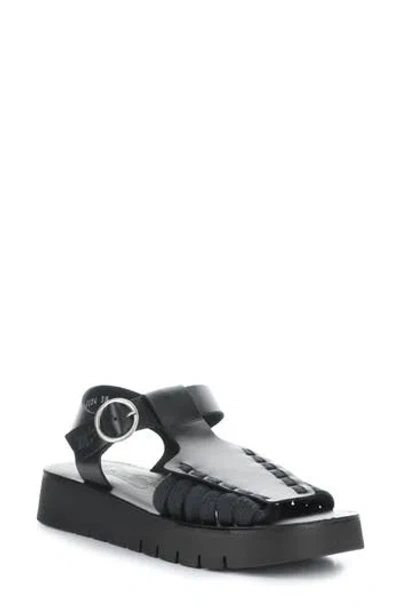 Fly London Platform Sandal In Black