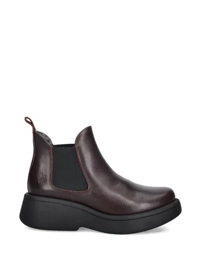 Fly London Pull-on-style Chelsea Boots In Red
