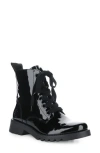 Fly London Ragi Combat Boot In Black Atlantis
