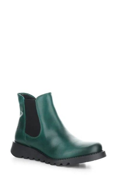 Fly London Salv Chelsea Boot In 062 Shamrock Green Rug