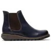 Fly London Salv195 - Women's Wedge Heel Leather Chelsea Ankle Boots