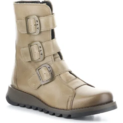 Fly London Scop Boot In Taupe Rug