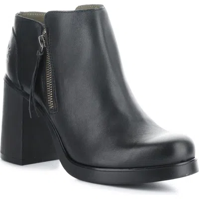 Fly London Shar Platform Bootie In 003 Black Dublin