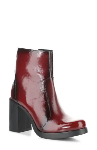 Fly London Siju Block Heel Bootie In Burgundy