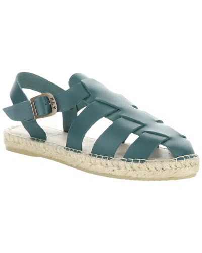 Fly London Sowa Leather Sandal In Green