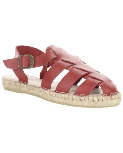 Fly London Sowa Leather Sandal In Red