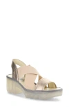 Fly London Taji Platform Slingback Sandal In Multi