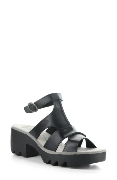 Fly London Tawi Strappy Sandal In Black