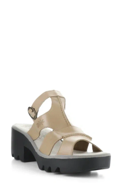 Fly London Tawi Strappy Sandal In Taupe