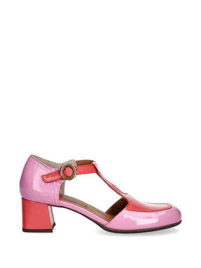 Fly London T-bar Block-heel Pumps In Pink