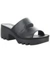 Fly London Tech Platform Sandal In Black