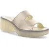 Fly London Tech Platform Sandal In Neutral