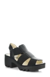 Fly London Teev Platform Sandal In Multi