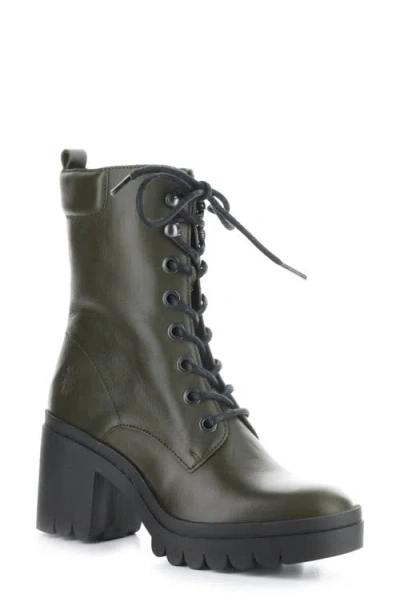 Fly London Tiel Combat Boot In 012 Military Dublin