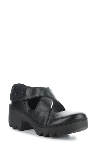 Fly London Togo Loafer In Black Mousse